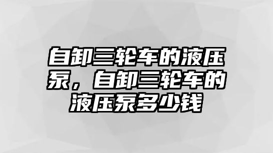 自卸三輪車的液壓泵，自卸三輪車的液壓泵多少錢