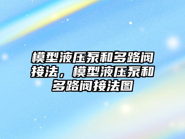 模型液壓泵和多路閥接法，模型液壓泵和多路閥接法圖