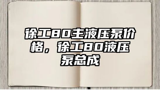 徐工80主液壓泵價(jià)格，徐工80液壓泵總成