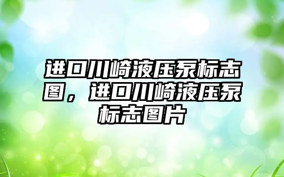 進口川崎液壓泵標志圖，進口川崎液壓泵標志圖片