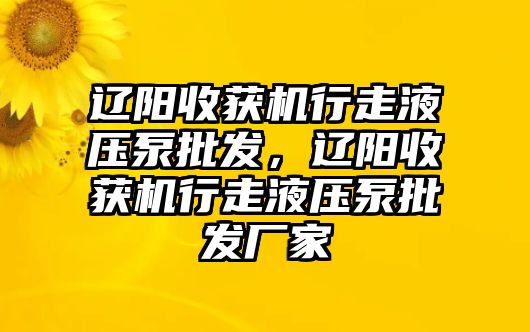 遼陽收獲機行走液壓泵批發(fā)，遼陽收獲機行走液壓泵批發(fā)廠家